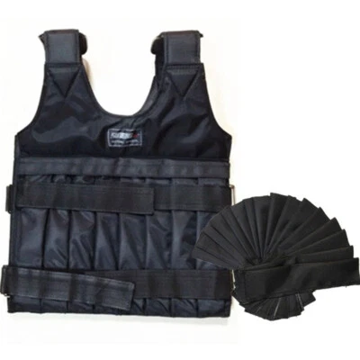 20KG Weighted Vest Strength Training Running Weight Loss Gym Workout Vest Jacket - Image 1 of 4