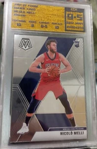 NICOLÒ MELLI 2019-20 Panini Mosaic RC NBA card (COR:9.5) *slab- minor scratch* - Picture 1 of 4