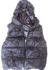 Black Puffer Vest Calvin Klein Performance Quilted Zip Hood Sz M Pockets jacket