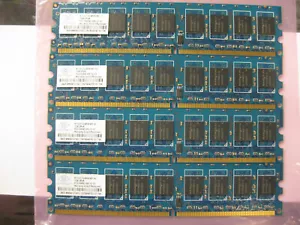4GB 4X1GB RAM PC2-5300E 2RX8 DDR2 ECC Unbuffered Server Dell PRECISION T3400 380 - Picture 1 of 12