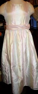 Girls Easter size 10 George white pastel rainbow graduation baptism sleeveless - Picture 1 of 9