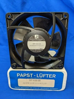 Qty (1) Papst-Lüfter PN 4105GX DC Fan, 120 x 38 mm, 5V, 800 mA, 2800 RPM, 94 CFM - Image 1 of 3