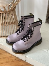purple velvet combat boots