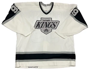 CCM Wayne Gretzky Los Angeles LA Kings authentischer kleiner Block weißes Trikot 52 Vintage - Bild 1 von 6