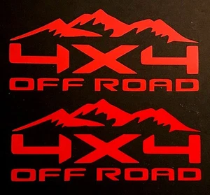 4X4 OFF ROAD DECALS STICKER Fits F-150 CHEVY SILVERADO DODGE RAM TOYOTA TACOMA - Imagen 1 de 7