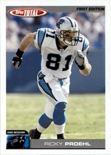 2004 Topps Total First Edition Carolina Panthers Football Card #31 Ricky Proehl
