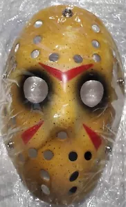 Jason Cosplay Halloween Hockey Mask Friday the 13th Costume Yellow - Picture 1 of 1