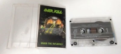 Overkill Cassette Under the Influence 1990 Megaforce 7 81864-4 COMPLETE Metal - Image 1 of 2