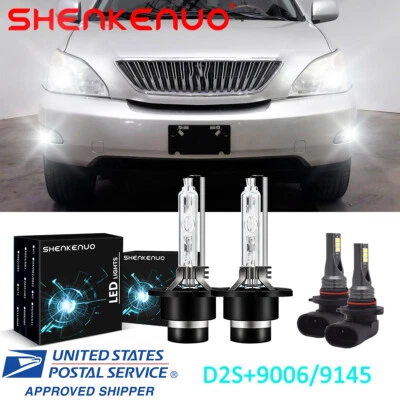 Faro HID de haz bajo para Lexus RX330 2004-2006 6000 K + luz antiniebla LED 4x bombillas Foto 1 de 4