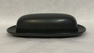 Noritake Colorwave Stoneware Oblong Covered Butter Dish, #8034 Graphite, 1/4 LB - Picture 1 of 21