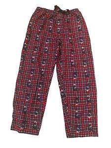 Varsity Sleepwear men’s pajamas red plaid with dogs Lounge Wear Large