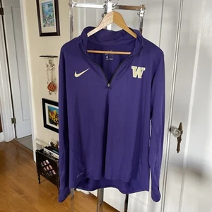 Dry fit large Washington Huskies pull over Small Little Defect Pic L Girl no 212 - Picture 1 of 5