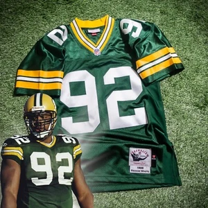 1996 Mitchell & Ness NFL Authentic Jersey Green Bay Packers Reggie White Sz 36 ( - Picture 1 of 16