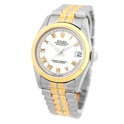 ROLEX 18K Tridor White, Rose, Yellow Gold 31mm President Datejust 68279 Warranty - Image 1 of 4