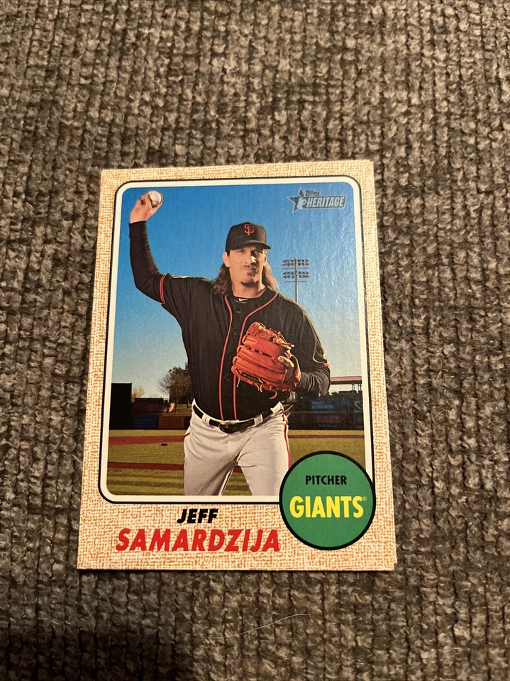 2017 Topps Heritage #121 Jeff Samardzija San Francisco Giants - Image 1 of 1