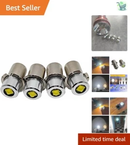 4-Pack P13.5S PR2 LED Bulb Upgrade Kit - 3W, 200LM, 6000K Bright White Light - Picture 1 of 9