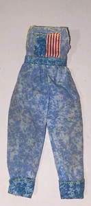 Vintage Barbie Acid Wash Denim Doll Overalls With Pockets Mattel Retro Patriotic - Picture 1 of 8