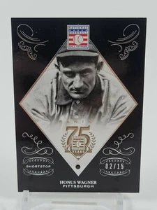 2014 HONUS WAGNER PANINI HALL OF FAME SAPPHIRE EMBEDDED SP /15 PIRATES HOF - Picture 1 of 2