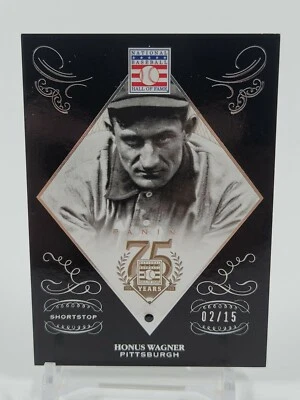 Honus Wagner Panini 2014 Salón de la Fama Zafiro incrustado SP/15 Pirates Hof Foto 1 de 2