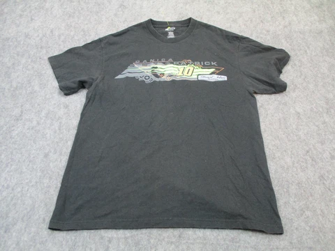 Danica Patrick Shirt Mens Large Black Green NASCAR Racing Racer Graphic Cover