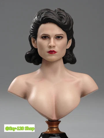 1/6 Female Peggy Carter Hayley Atwell Head Sculpt For 12"PH TBL Figure Body Toy Cover