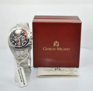 NEU Giorgio Milano GM783SLBK Edelstahl Chronograph .R: $ 280.00 - Bild 1 von 4