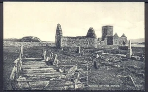 Tumbas de los Reyes, Iona. Postal vintage de 1924. Franqueo gratuito del Reino Unido - Imagen 1 de 2