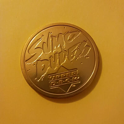 POG, SUMO DUDES SLAMMER, GOLD  - Upper Deck 1995, 90s Retro Toy/Vintage - Image 1 of 3