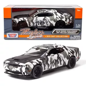 Motormax 79350 1:24 2018 Dodge Challenger Hellcat Widebody Camouflage Diecast - Picture 1 of 8