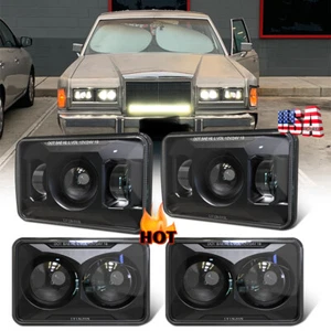 Faros proyectores LED de 4x6 pulgadas más brillantes de haz alto bajo para coche urbano 1981-1989 - Imagen 1 de 11