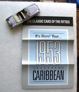 1953 Packard Caribbean Franklin Mint Diecast 1:43 Brochure - Picture 1 of 6