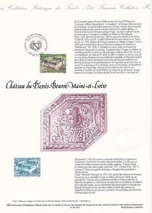 Document philatélique 1er jour 13- 1997 Château du Plessis Bourré Maine Loire - Imagen 1 de 1