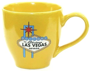 Retro Las Vegas Tasse groß gold gelb Mid Century Fabulous Las Vegas Keramik - Bild 1 von 5