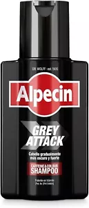 Alpecin Grey Attack Caffeine Colour Shampoo for Men 200ml | Gradually darker and - Imagen 1 de 8