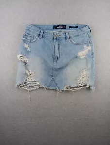 Falda Hollister para mujer tiro alto desgastada talla 7 W28 bolsillos - Imagen 1 de 6