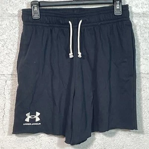 Under Armour Pantaloncini Uomo 6" Rival Terry Nero Small - Foto 1 di 7