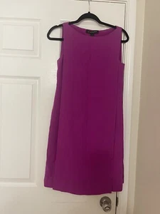 RALPH LAUREN Black Label fuchsia pink silk cape dress - Picture 1 of 16