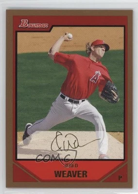 2007 Bowman Gold Jered Weaver #4 - Image 1 of 2