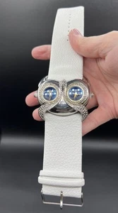 Dual Time Zone Owl Face Uhr, neu, Batterien enthalten - Bild 1 von 9