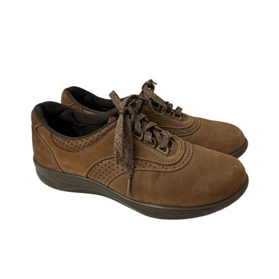 SAS Zapatos Mujer 9 Estrechos Caminar Fácil Zapatilla Tripad Cómoda Cuero Marrón Foto 1 de 4