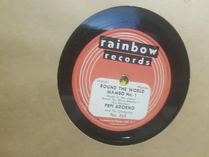 Round The World Mambo Pepi Adorno Rainbow 78 rpm ex 1950s - Picture 1 of 2