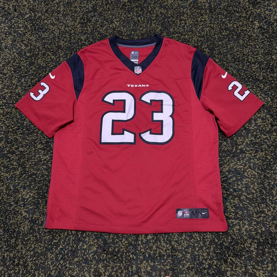 Camiseta de fútbol americano Nike NFL Houston Texans Arian Foster cosida en casa roja para hombre talla 2XL Foto 1 de 4