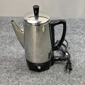 Cafetera Percoladora Eléctrica Presto 0282202 Acero Inoxidable 6 Tazas Olla ¡FUNCIONA! - Imagen 1 de 15