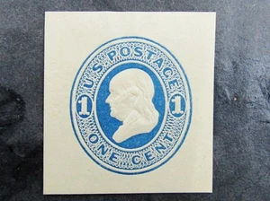 nystamps US Cut Square Stamp # U109 Mint H $150       N28x2926 - Picture 1 of 2