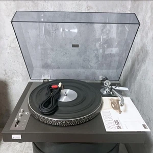 Sansui SR-525 Direct Drive Turntable Record Player Black Vintage Used Rare Japan - Picture 1 of 8
