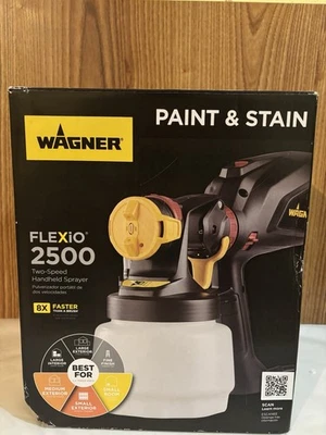 Wagner PAINT & STAIN Flexio 2500 2-Speed Handheld Sprayer #2409509 In Box EUC - Image 1 of 4