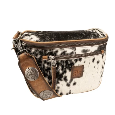 Bolso bandolera STS Ranchwear para mujer Vaquero Sachi cuero de vaca/cuero bronceado OS Foto 1 de 4