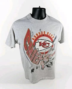 Vintage 1994 Kansas City Chiefs Grand Sport Medium T-Shirt Small Hole AFC West - Bild 1 von 9