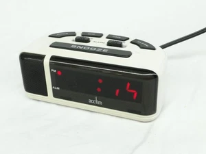 ACCTIM Model 15082 Small Digital Alarm clock White - Picture 1 of 8