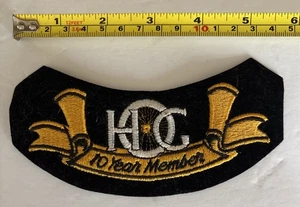 10 Jahre Mitglied HOG Patch Harley Owners Group Harley Davidson UNBENUTZT - Bild 1 von 2